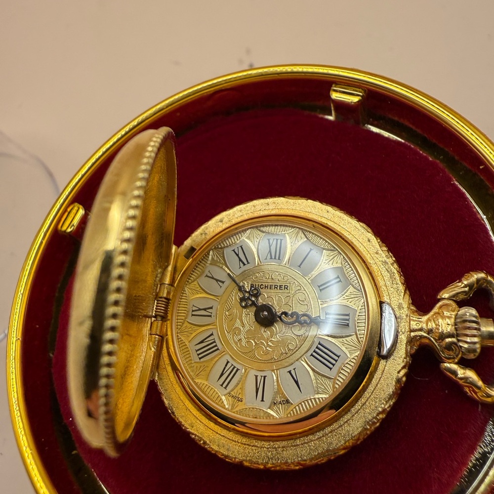 Gold Bucherer Women's Pendant Watch
